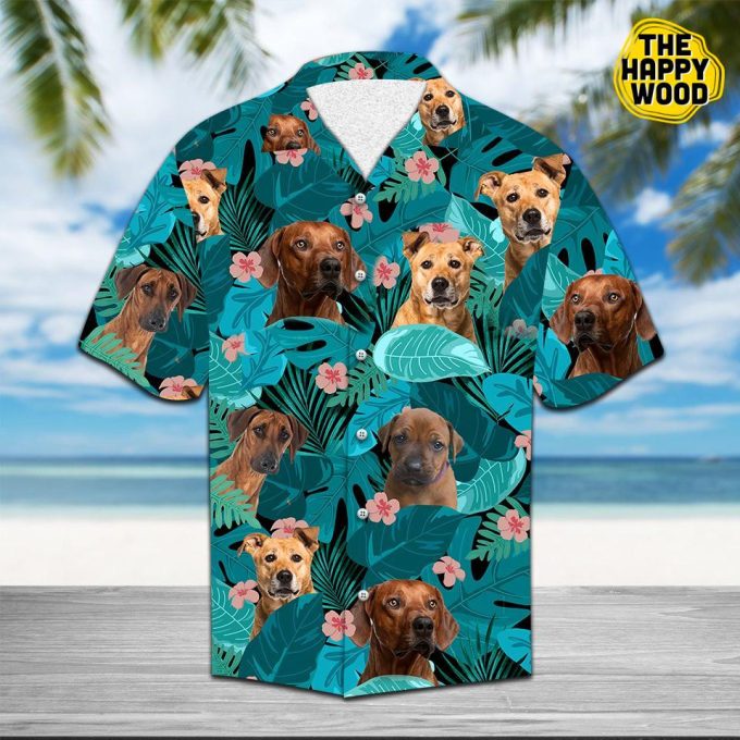 Tropical Rhodesian Ridgeback Hawaiian Shirt Ver 436 1