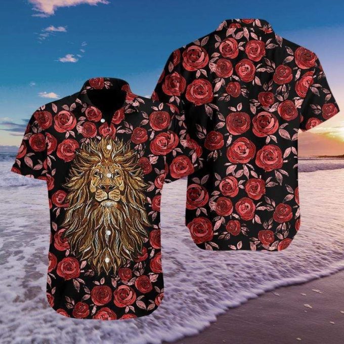 Lion Rose #3108Hhawaiian Shirt Ver 270 1