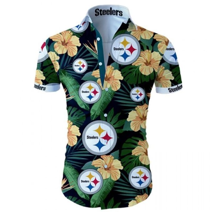 Pittsburgh Steelers Tropical Flower Hawaiian Shirt Ver 380 1