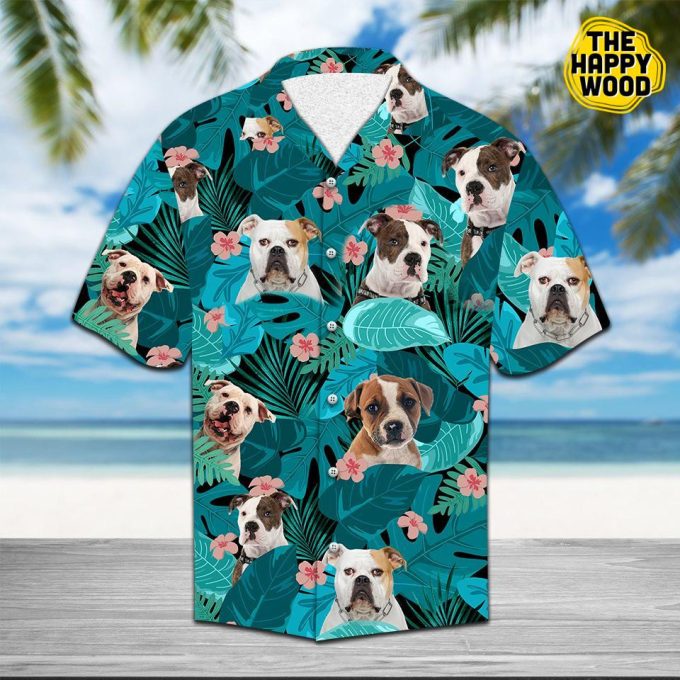 Tropical American Bulldog Hawaiian Shirt Ver 394 1