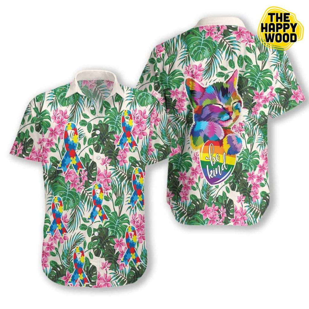 Cat Autism Awareness Hawaiian Shirt Ver 146 4