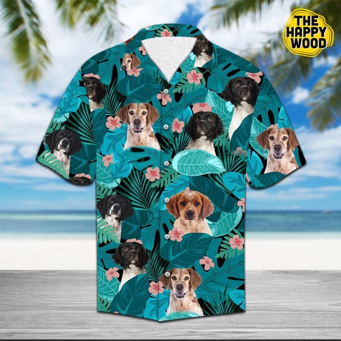 Tropical Brittany Spaniel Hawaiian Shirt Ver 423 1