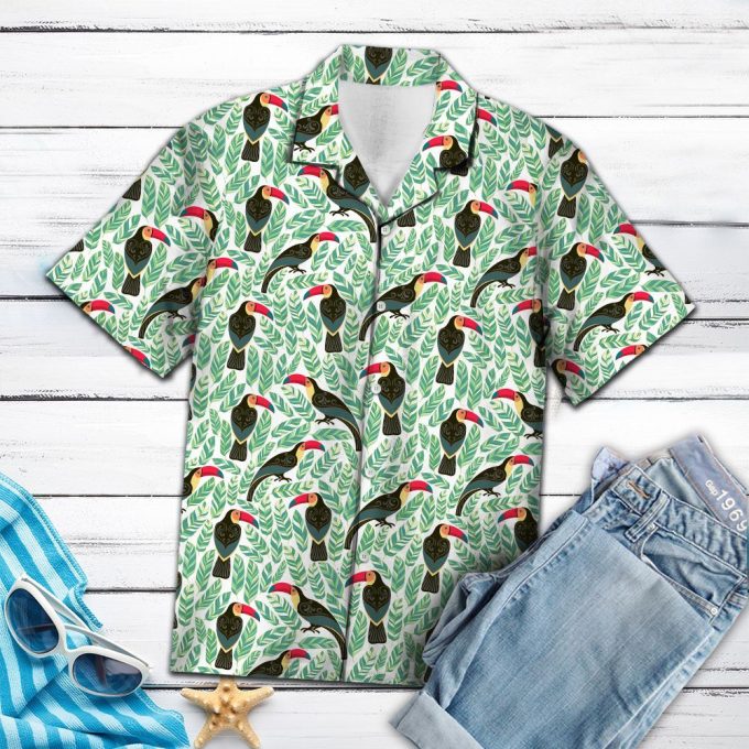 Toucan Bird Leaves T0607 Hawaiian Shirt Ver 19 1