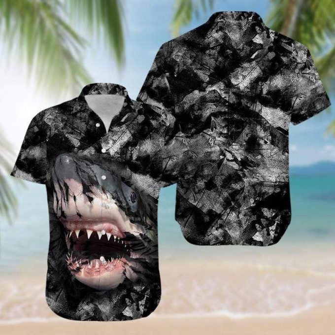 Shark In Darkness #1412Hhawaiian Shirt Ver 324 1