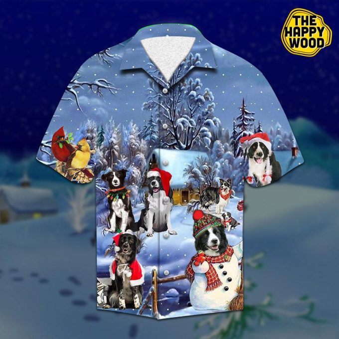 Border Collie Christmas Hawaiian Shirt Ver 46 1