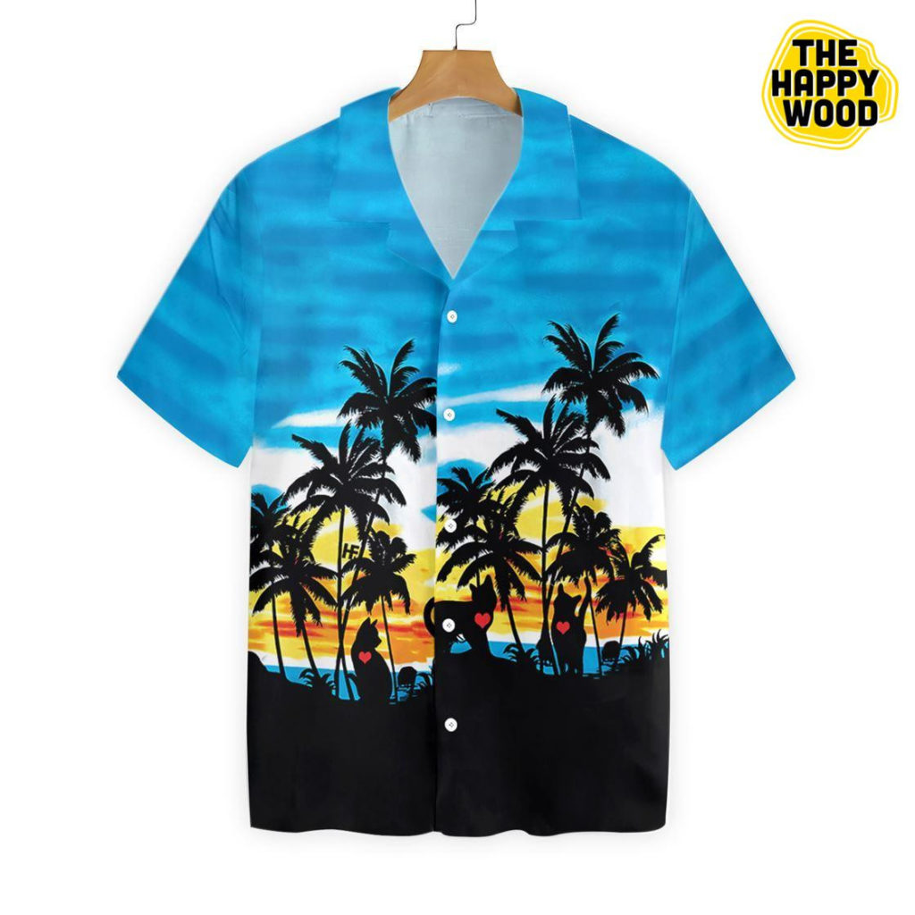 Cat Love Sunset Hawaiian Shirt Ver 201 4