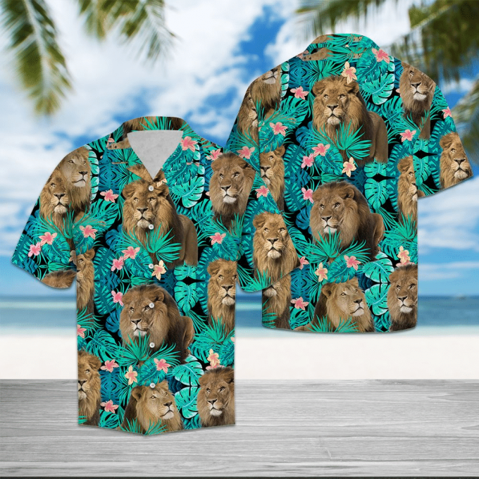 Lion Tropical Hawaiian Shirt Ver 184 1