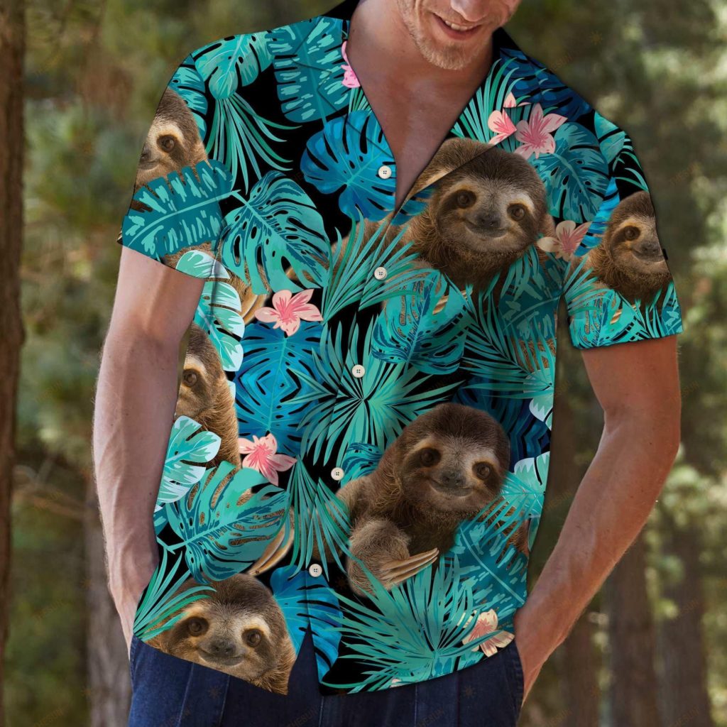 Sloth Tropical Hawaiian Shirt Ver 455 4