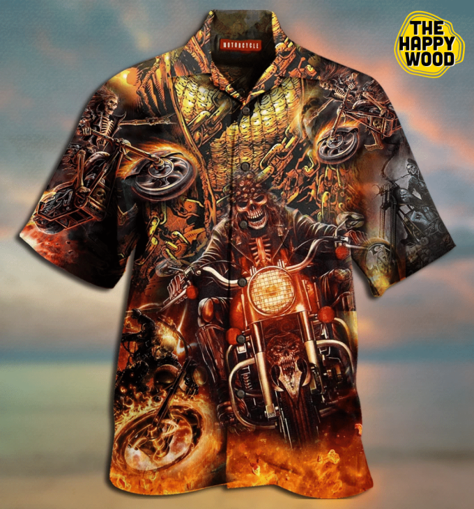 Motorcycle Racing 3D Hawaiian Shirt Ver 82 1