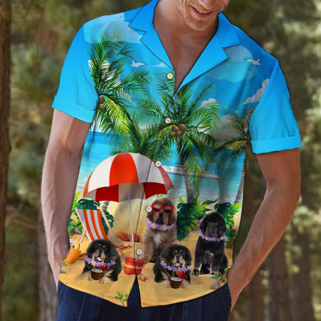 Tibetan Mastiff Beach Summer T0907Hawaiian Shirt Ver 126 4