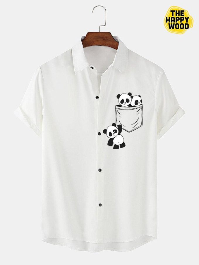 Cute Panda Chest Print Hawaiian Shirt Ver 250 1