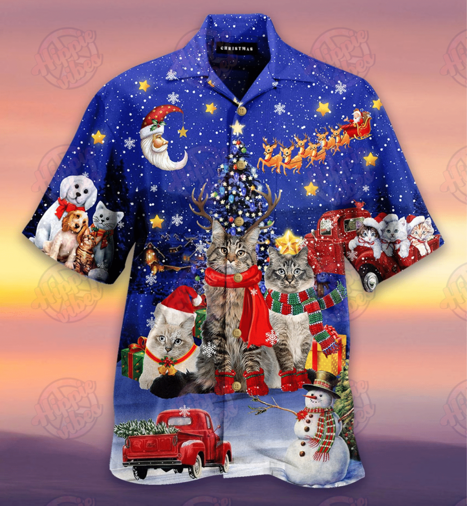 Wishing You A Purrfect Christmas Hawaiian Shirt Ver 270 4