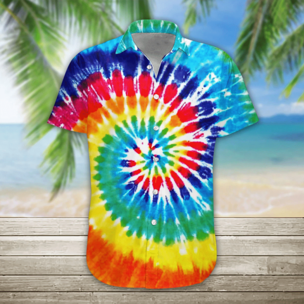 3D Tie Dye Hawaiian Shirt Ver 140 4