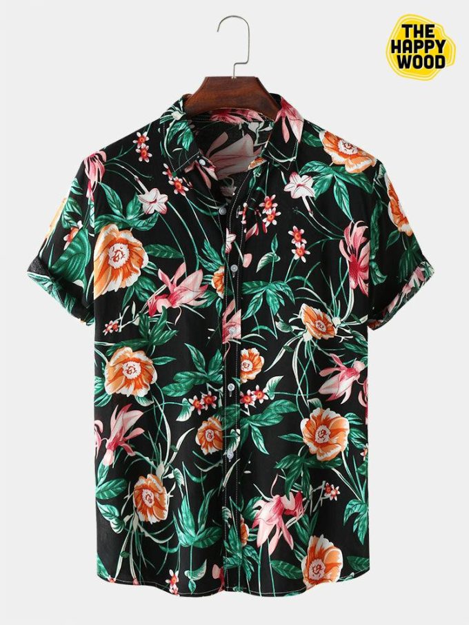 All Over Floral Print Hawaiian Shirt Ver 351 1