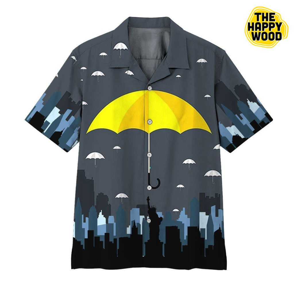Yellow Umbrella 3D Hawaiian Shirt Ver 3 4