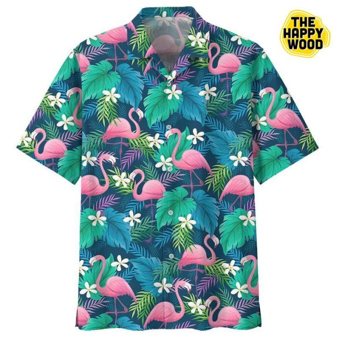 Flamingo And Flower Hawaiian Shirt Ver 294 1