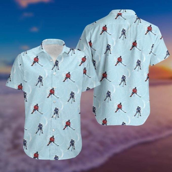 Hockey Player Tropical Hawaiian Shirt Ver 25 1