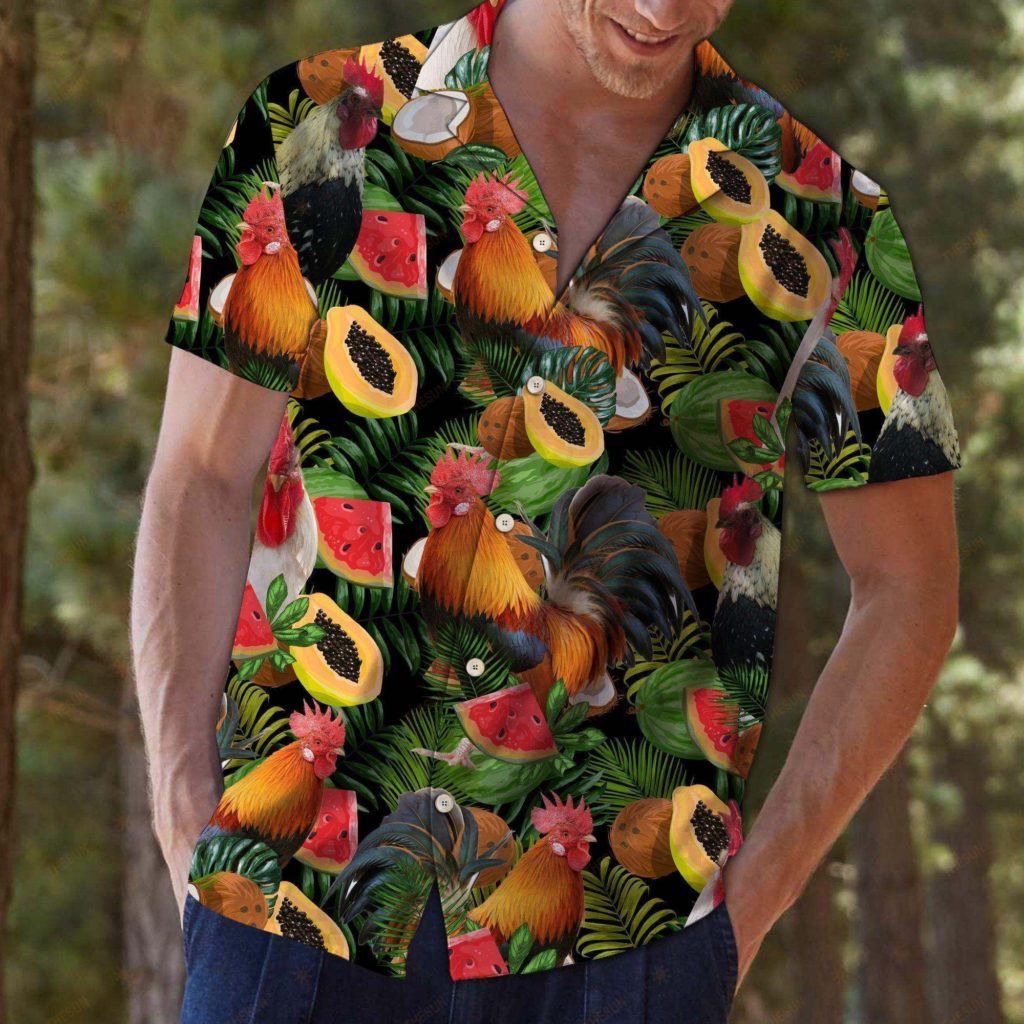 Chicken Tropical Fruit Hawaiian Shirt Ver 328 4
