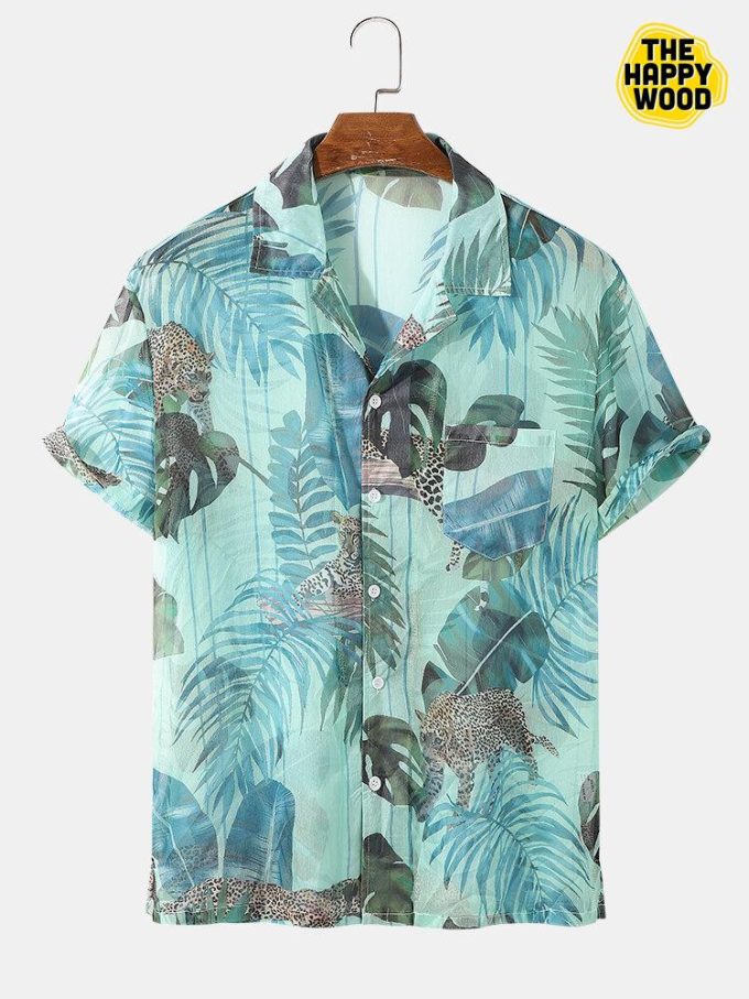 Jungle Animal Plant Hawaiian Shirt Ver 128 1
