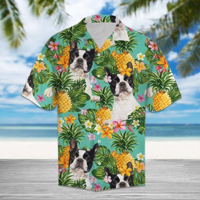 Tropical Pineapple Boston Terrier H3723Hawaiian Shirt Ver 142 1