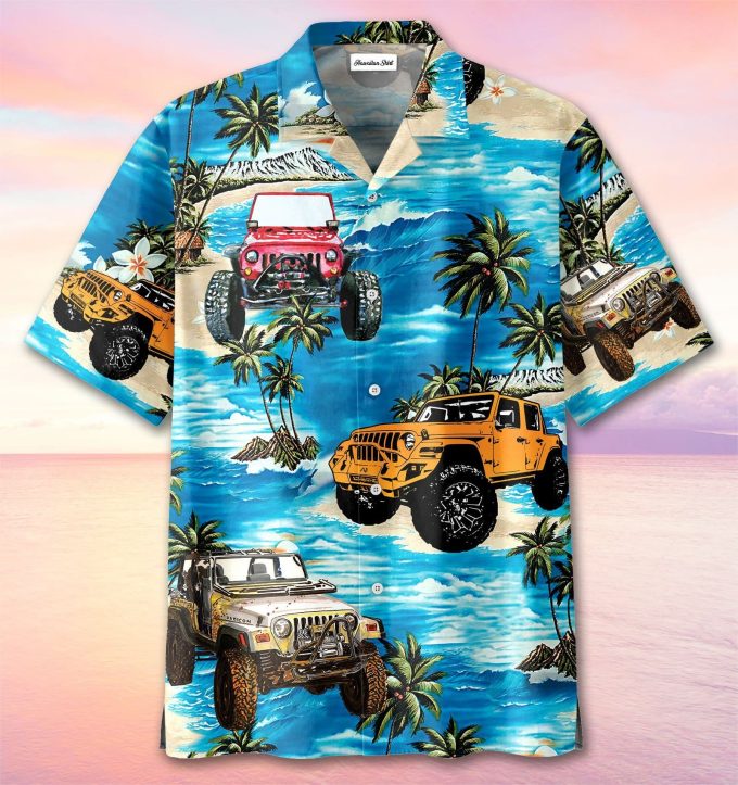 Jp On Beach Blue Summer Vibe Unisex Hawaiian Shirts 1