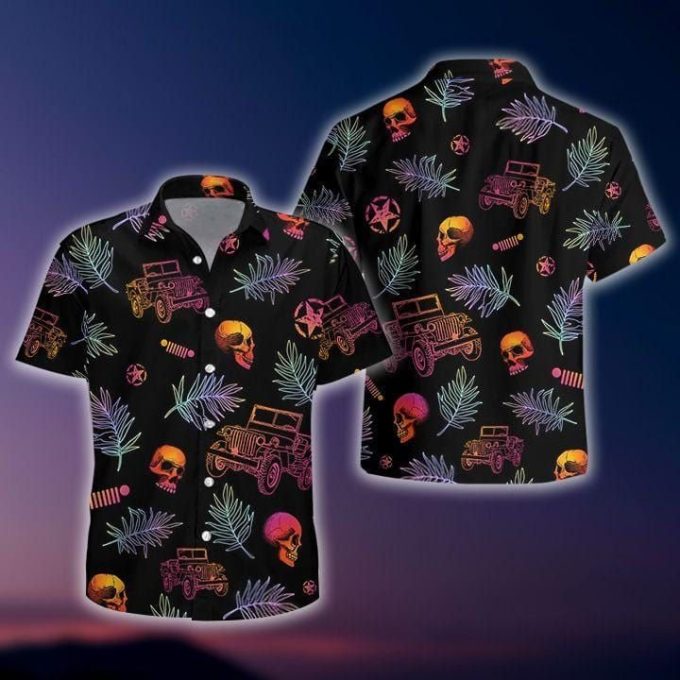 Jp Skull Unisex Hawaiian Aloha Shirts 1