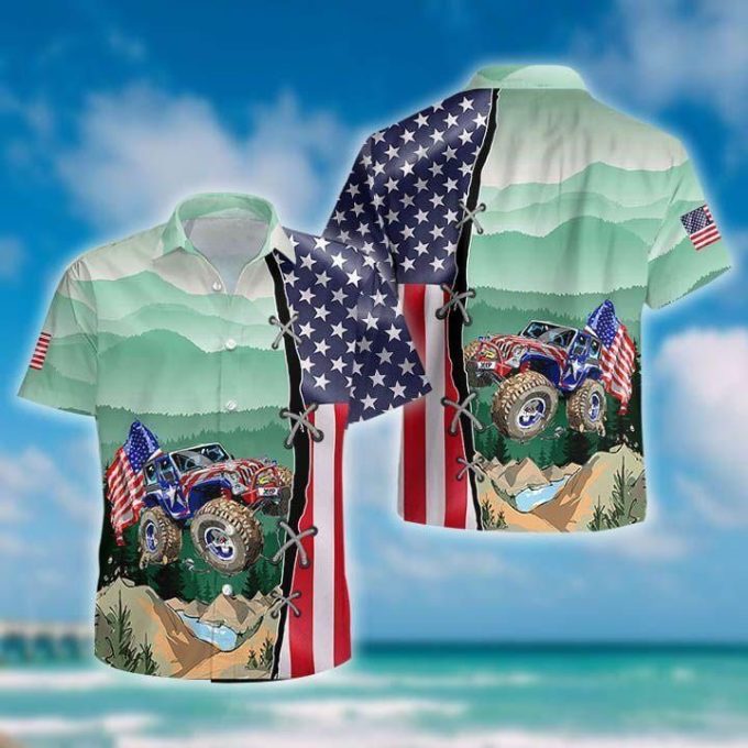 American Flag I Like Big Jps And I Cannot Lie Unisex Hawaiian Aloha Shirts 1