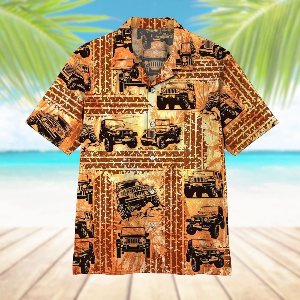 Vintage Jp Tire Track Unisex Hawaiian Shirts 4