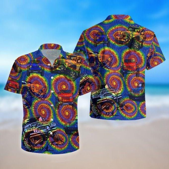 Jp Tie Dye Aloha Hawaiian Shirts 1