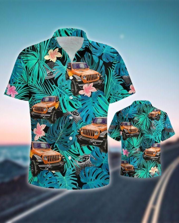 Simple Tropical Jp Green Unisex Hawaiian Shirts 1