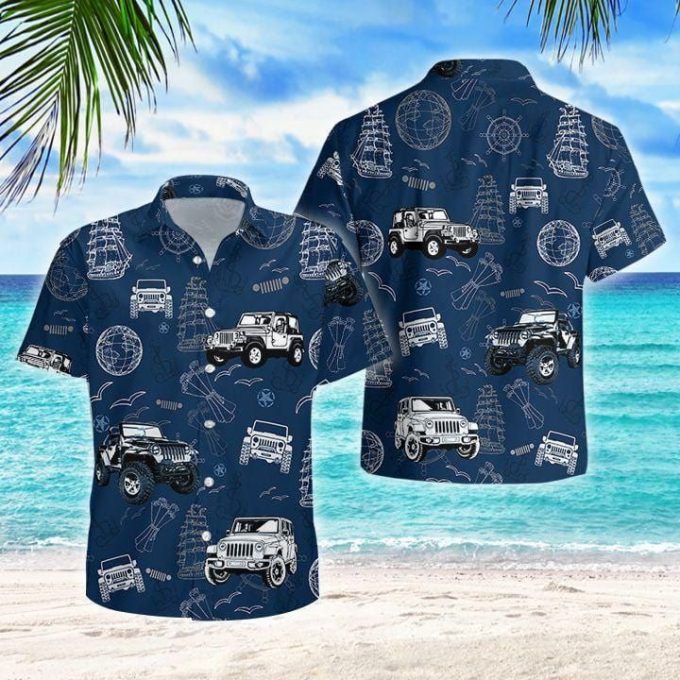 Anchor Jp Pirate Navy Unisex Hawaiian Aloha Shirts 1