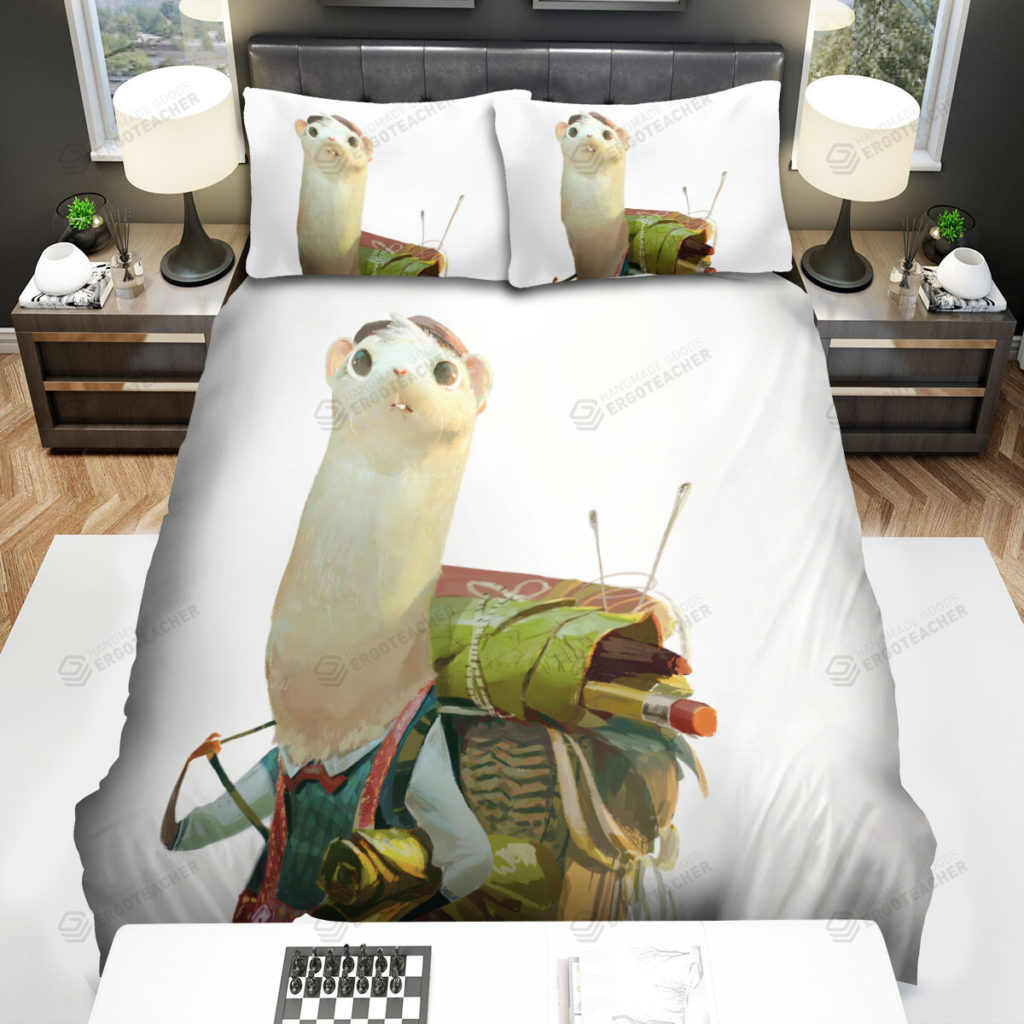 The Wildlife - The Ferret Traveller Art Bed Sheets Spread Duvet Cover Bedding Sets 8