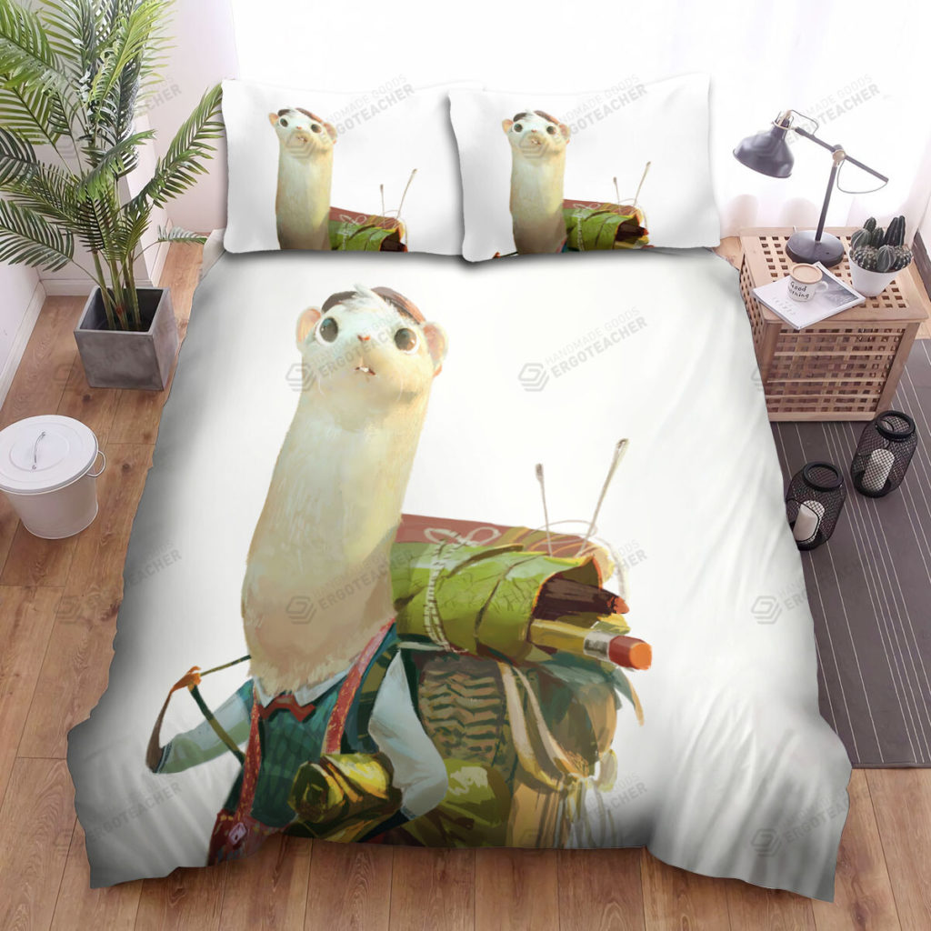 The Wildlife - The Ferret Traveller Art Bed Sheets Spread Duvet Cover Bedding Sets 10