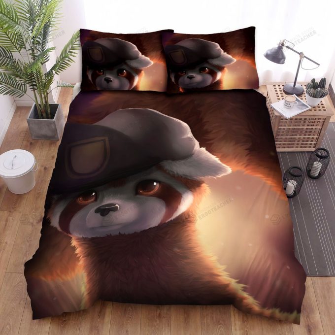 The Wildlife - The Ferret Wearing Beret Bed Sheets Spread Duvet Cover Bedding Sets 3