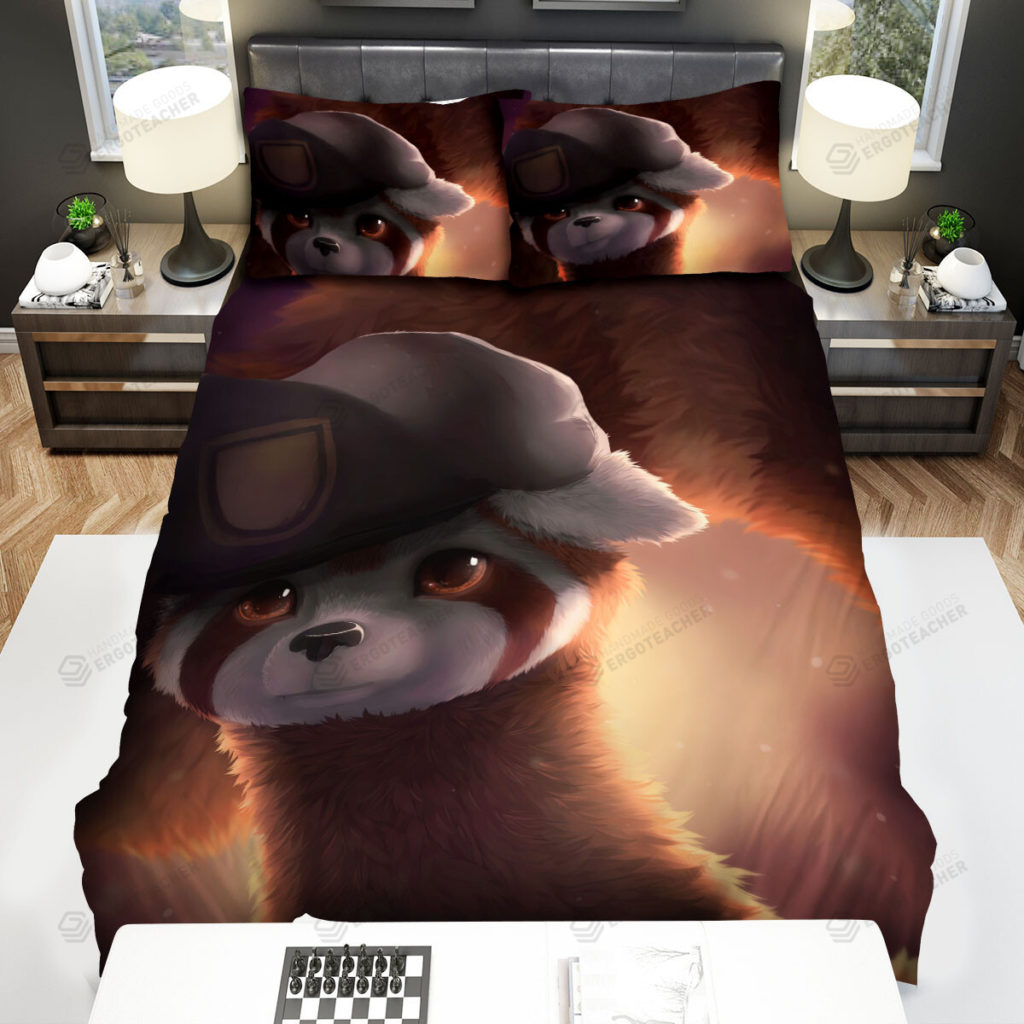 The Wildlife - The Ferret Wearing Beret Bed Sheets Spread Duvet Cover Bedding Sets 8