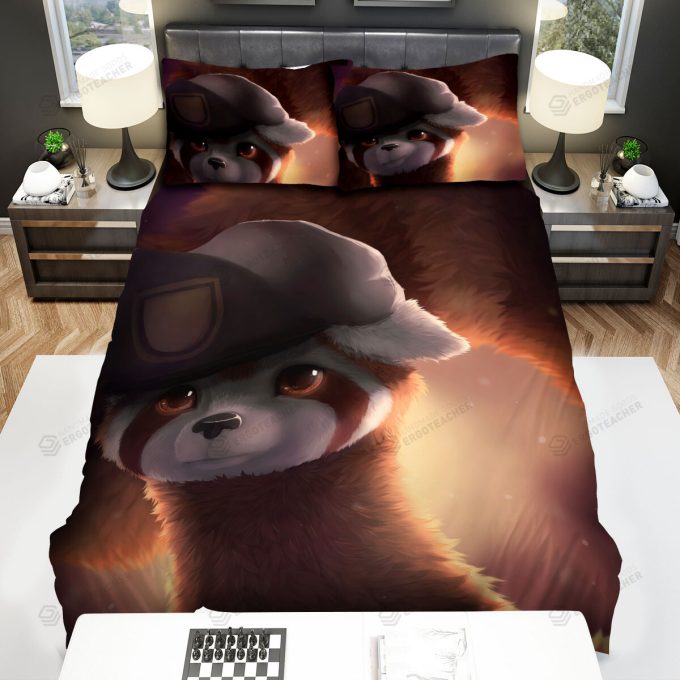 The Wildlife - The Ferret Wearing Beret Bed Sheets Spread Duvet Cover Bedding Sets 2