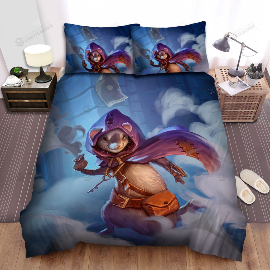 The Wildlife - The Ferret Thief In Smoke Bed Sheets Spread Duvet Cover Bedding Sets 6