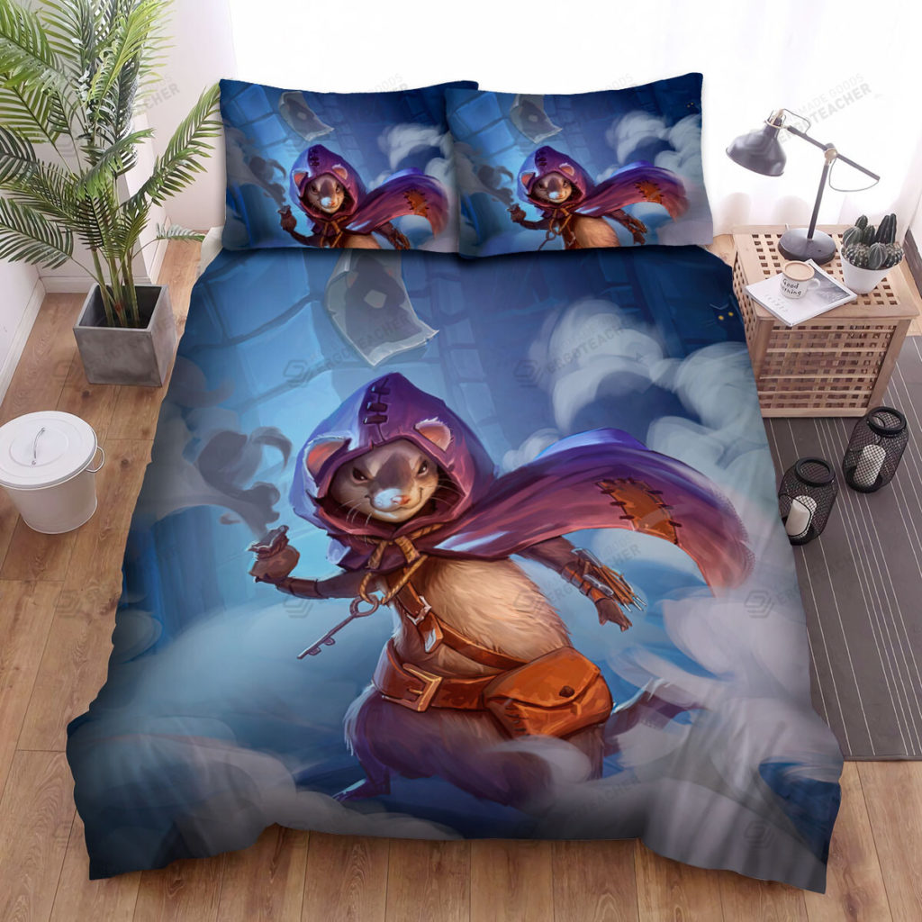 The Wildlife - The Ferret Thief In Smoke Bed Sheets Spread Duvet Cover Bedding Sets 10
