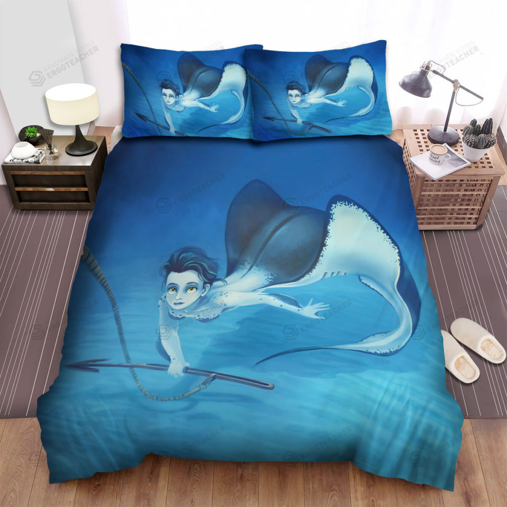 The Wild Animal - The Ray Fish Mermay Got A Lance Bed Sheets Spread Duvet Cover Bedding Sets 6