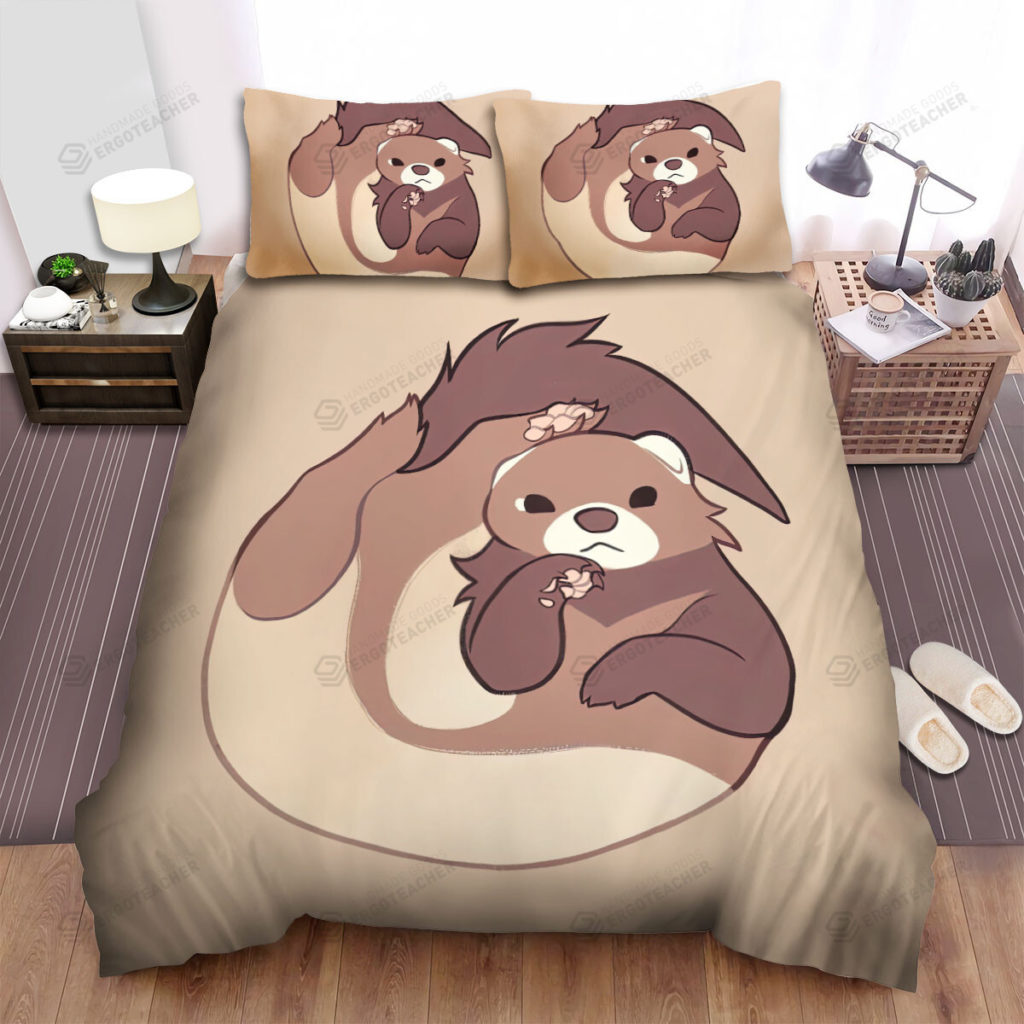 The Wildlife - The Ferret Curled Up His Body Bed Sheets Spread Duvet Cover Bedding Sets 6