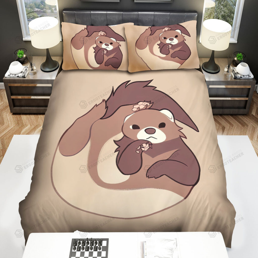 The Wildlife - The Ferret Curled Up His Body Bed Sheets Spread Duvet Cover Bedding Sets 8