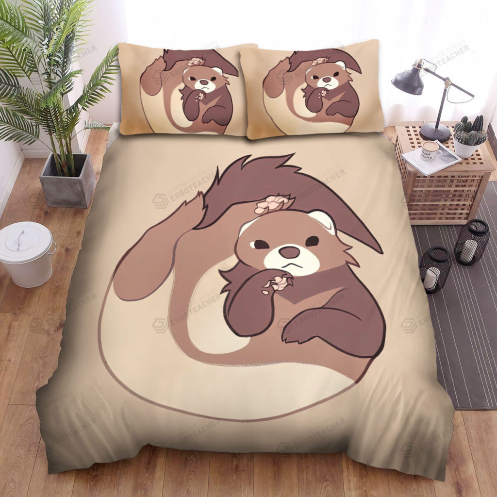 The Wildlife - The Ferret Curled Up His Body Bed Sheets Spread Duvet Cover Bedding Sets 10