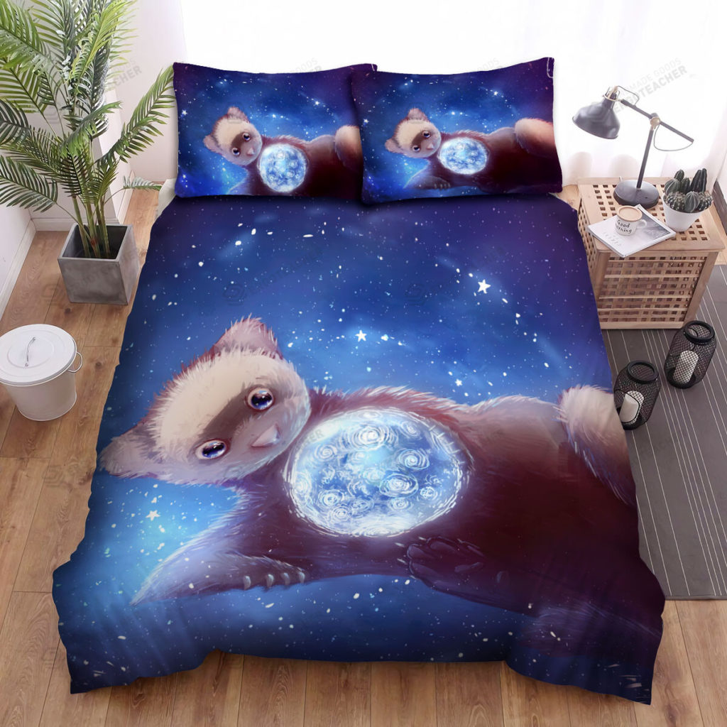 The Wildlife - The Ferret In The Universe Bed Sheets Spread Duvet Cover Bedding Sets 8