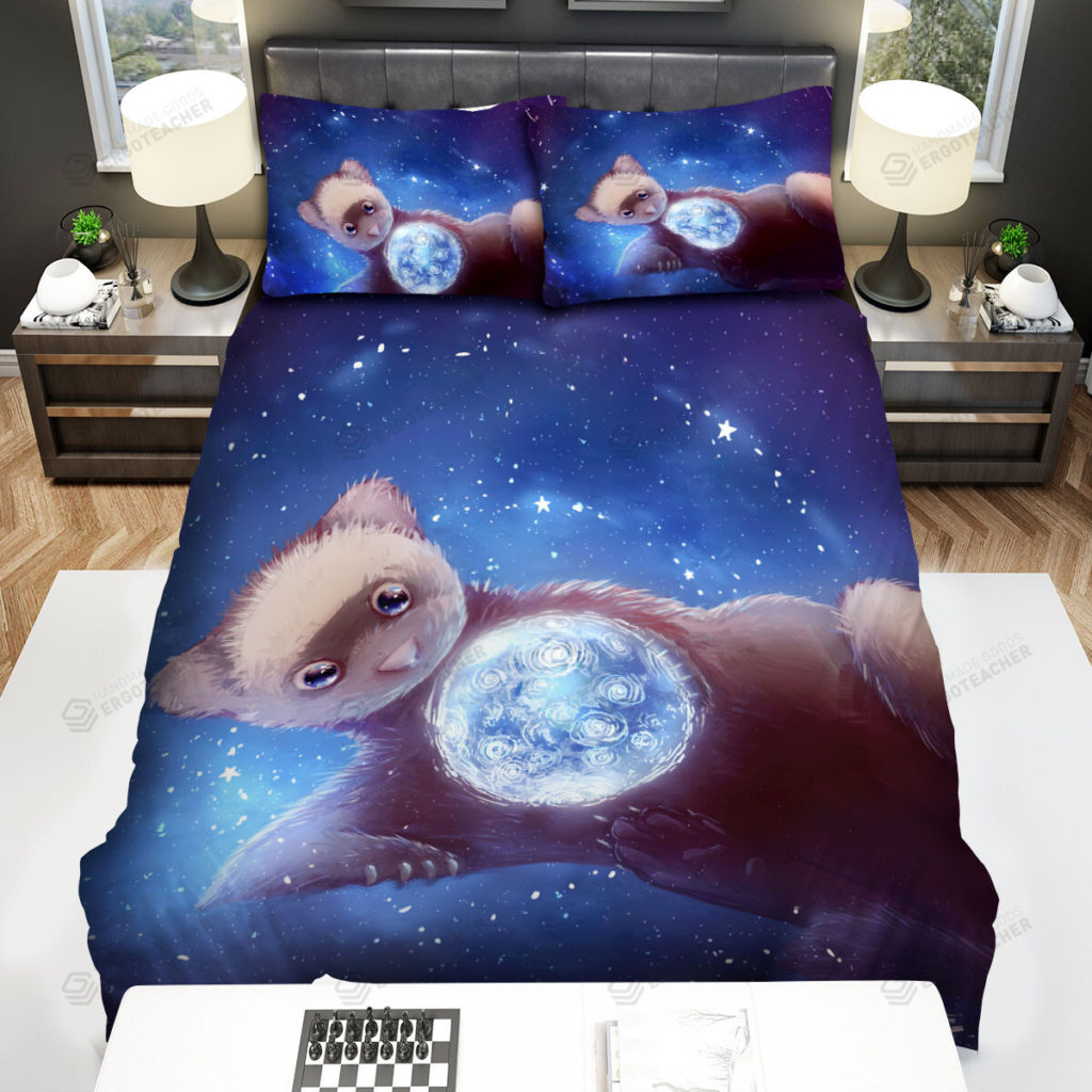 The Wildlife - The Ferret In The Universe Bed Sheets Spread Duvet Cover Bedding Sets 10