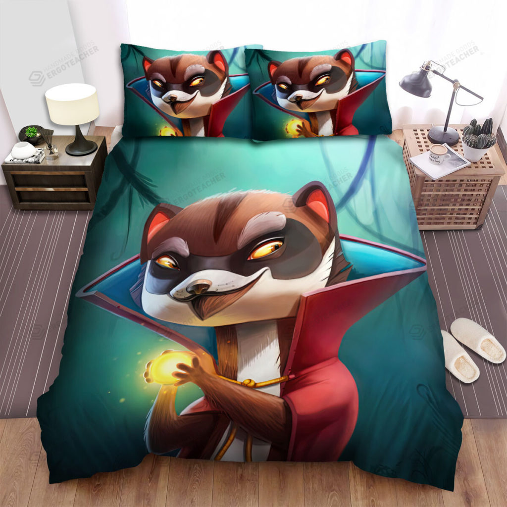 The Wildlife - The Ferret Casting A Spell Bed Sheets Spread Duvet Cover Bedding Sets 6