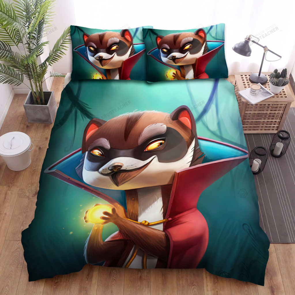 The Wildlife - The Ferret Casting A Spell Bed Sheets Spread Duvet Cover Bedding Sets 10