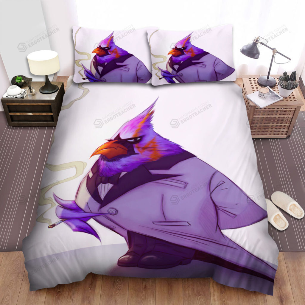 The Wildlife - The Cardinal Smoking Art Bed Sheets Spread Duvet Cover Bedding Sets 6