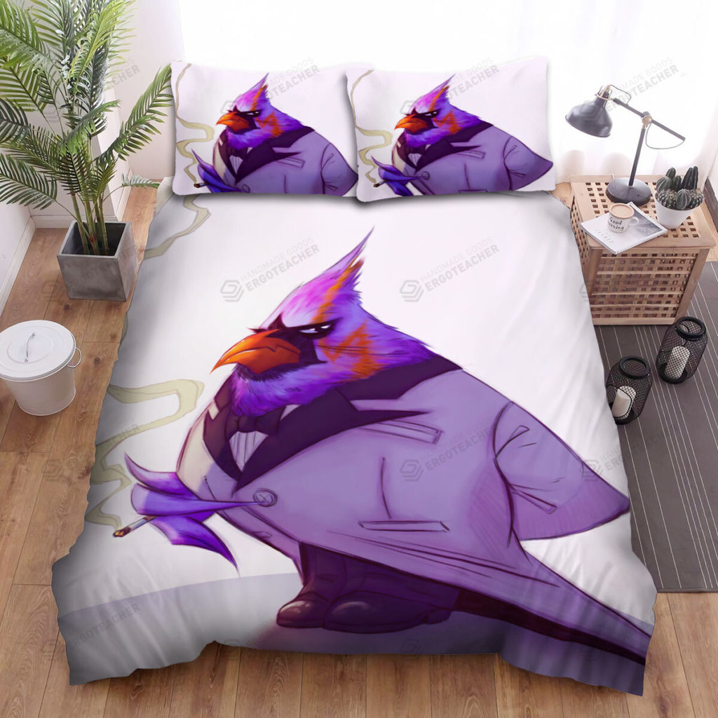 The Wildlife - The Cardinal Smoking Art Bed Sheets Spread Duvet Cover Bedding Sets 8