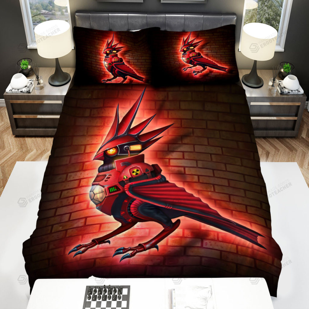 The Wildlife - The Red Cardinal Robot Bed Sheets Spread Duvet Cover Bedding Sets 10