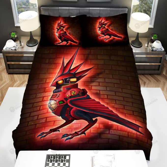 The Wildlife - The Red Cardinal Robot Bed Sheets Spread Duvet Cover Bedding Sets 3